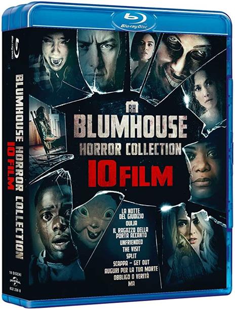 Blumhouse Horror Collection (10 Blu-ray) di James DeMonaco,Stiles White,Rob Cohen,Levan Gabriadze,M. Night Shyamalan,Jordan Peele