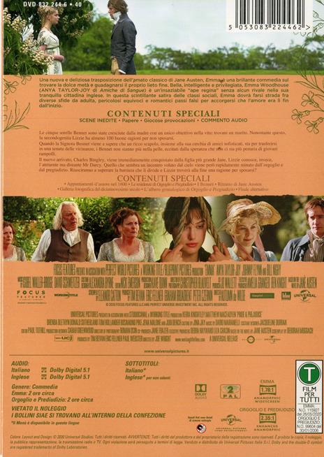 Emma - Orgoglio e pregiudizio (2 DVD) di Autumn de Wilde,Joe Wright - 2