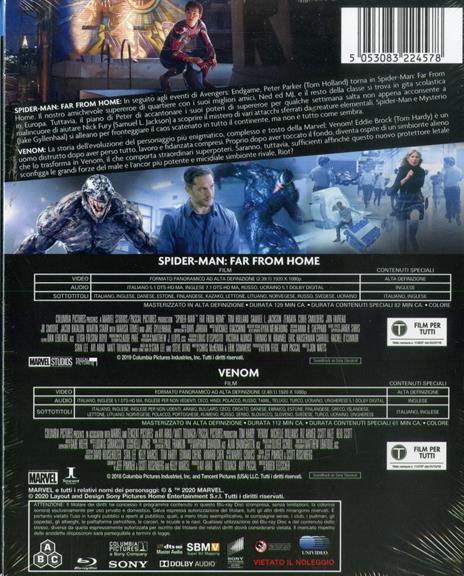 Venom - Spider-Man: Far from Home (2 Blu-ray) di Jon Watts,Ruben Fleischer - 2