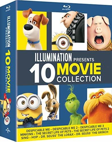 Illumination. 10 Movie Collection (10 Blu-ray) di Tim Hill,Pierre Coffin,Chris Renaud,Kyle Balda,Chris Renaud