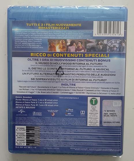 Ritorno al futuro. La trilogia (35th Anniversary Standard Edition) (Blu-ray  + Blu-ray Ultra HD 4K) - Blu-ray - Film di Robert Zemeckis Fantasy e  fantascienza