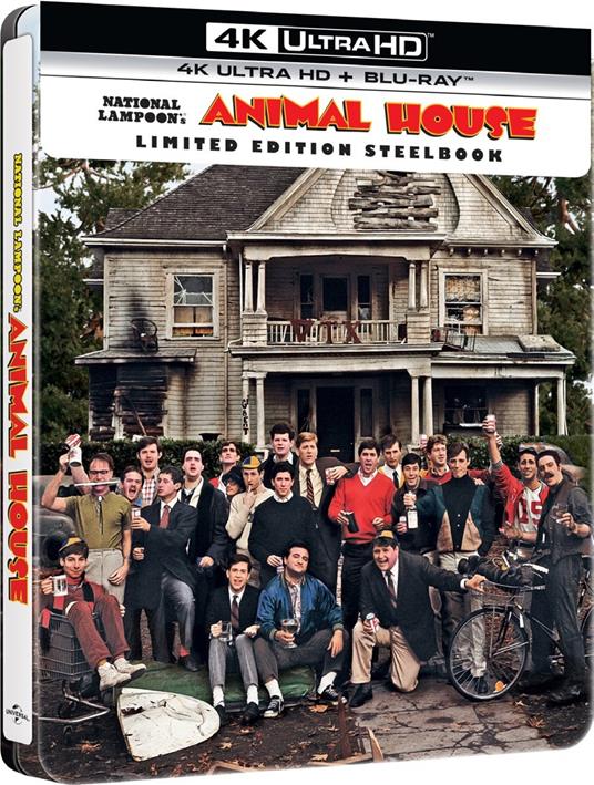 Animal House. Con Steelbook (Blu-ray + Blu-ray Ultra HD 4K) di John Landis - Blu-ray + Blu-ray Ultra HD 4K