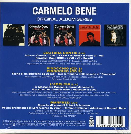 Original Album Series - CD Audio di Carmelo Bene - 2