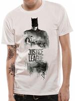 T-Shirt Unisex Tg. S Justice League Movie. Batman Silhouette