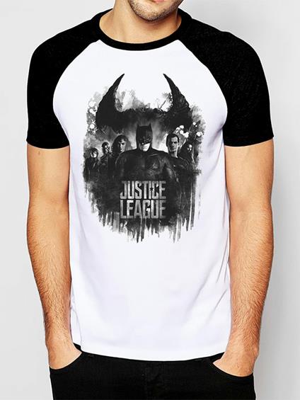 T-Shirt Unisex Tg. S Justice League Movie. Group And Logo