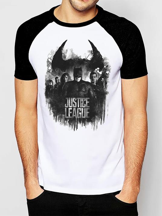 T-Shirt Unisex Tg. S Justice League Movie. Group And Logo