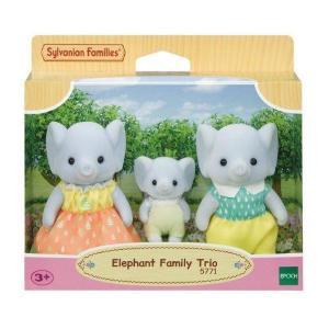 Sylvanian Families Trio Famiglia Elefante