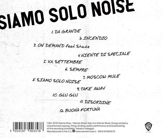 Siamo solo Noise - CD Audio di Benji & Fede - 2