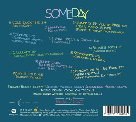 Someday - CD Audio di Fabrizio Bosso,Spiritual Trio - 2