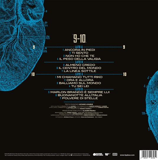 77 Singoli. LP 9 - LP 10 (Ivory Coloured Vinyl) - Ligabue - Vinile