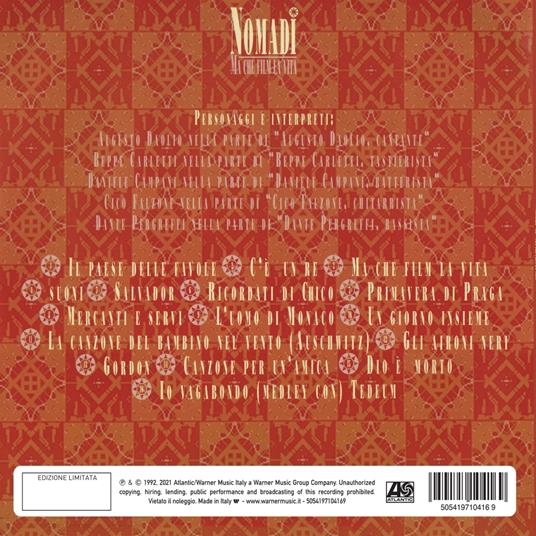 Ma che film la vita. Live) (2021 Remaster Coloured Vinyl) - Vinile LP di I Nomadi - 2