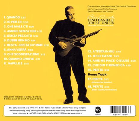 The Best of Pino Daniele. Yes I Know My Way - CD Audio di Pino Daniele - 3