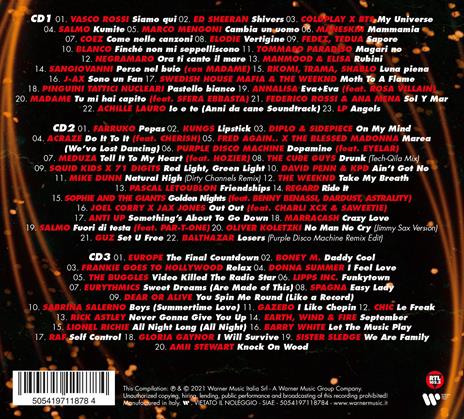 RTL 102.5 presenta Big&Bang Hits 21-22 - CD Audio - 2