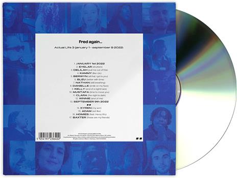 Actual Life 3 (January 1 - September 9 2022) (with Bonus Tracks) - CD Audio di Fred Again - 2
