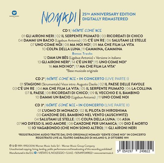 Gente come noi (25° Anniversario) - CD Audio di I Nomadi - 2