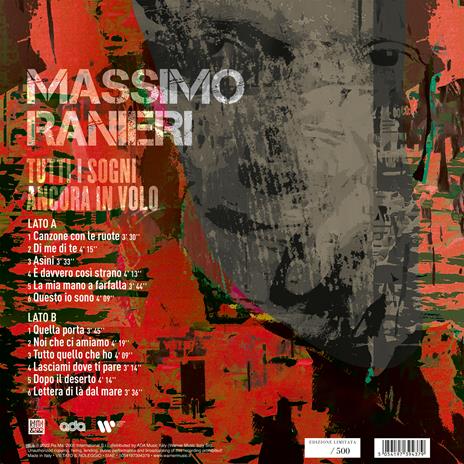 Tutti i sogni ancora in volo (Blue Coloured Vinyl) - Vinile LP di Massimo Ranieri - 3