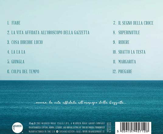 Il gelato dopo il mare - CD Audio di Renzo Rubino - 2