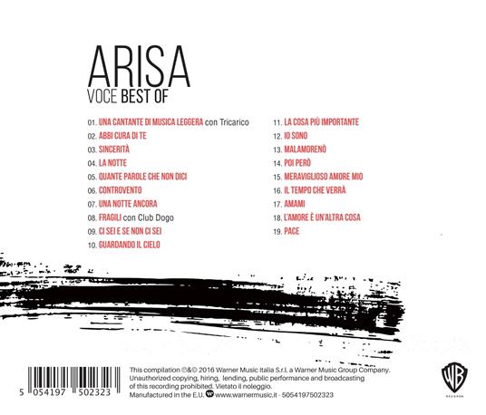 Voce. The Best of Arisa - CD Audio di Arisa - 2