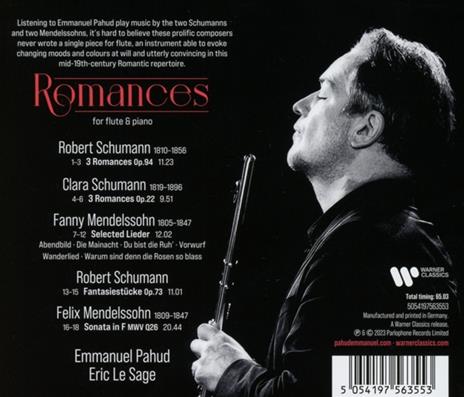 Romances - CD Audio di Emmanuel & Eric Le Sage Pahud - 2