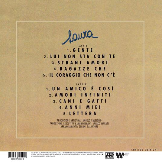 Laura (LP 180 gr. Marble Vinyl - Limited & Numbered Edition) - Laura Pausini  - Vinile