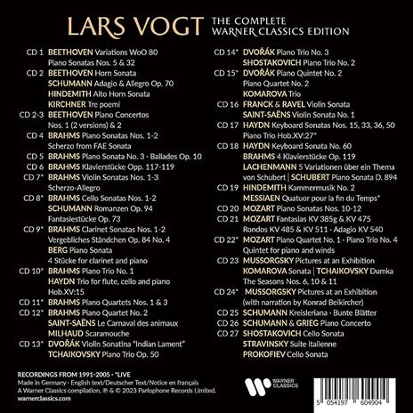 The Complete Warner Classics Edition - CD Audio di Lars Vogt - 2
