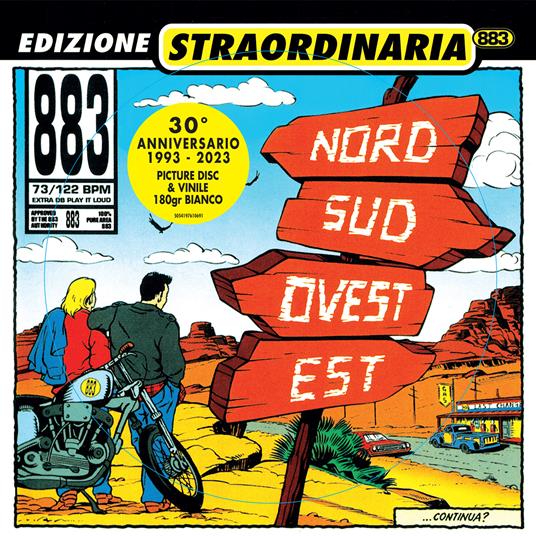 Nord Sud Ovest Est (1 Picture Disc + 1 White Coloured Vinyl) - Vinile LP di 883