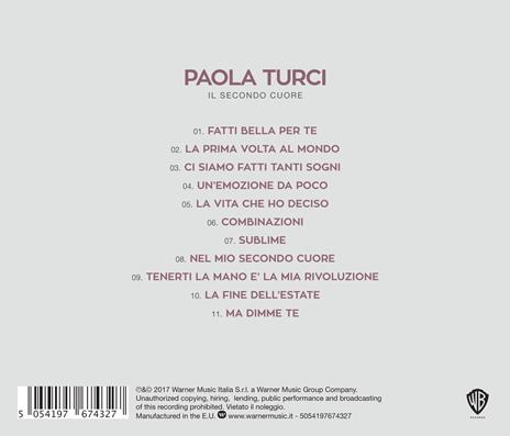 Il secondo cuore - CD Audio di Paola Turci - 2