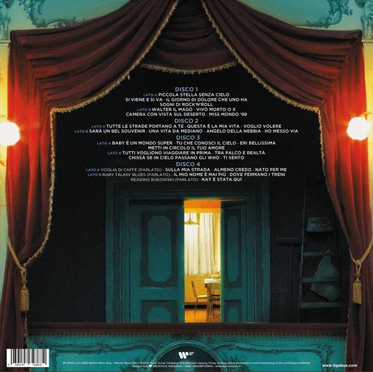 Giro d'Italia (Semi Acustico - Box 4 LP Arancione Trasparente - Edizione limitata) - Vinile LP di Ligabue - 4