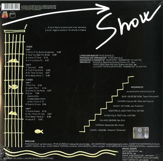 Sciò. Live - Vinile LP di Pino Daniele - 2