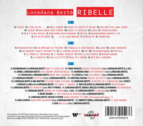 Ribelle (Sanremo 2024) (3 CD Edition) - CD Audio di Loredana Bertè - 3