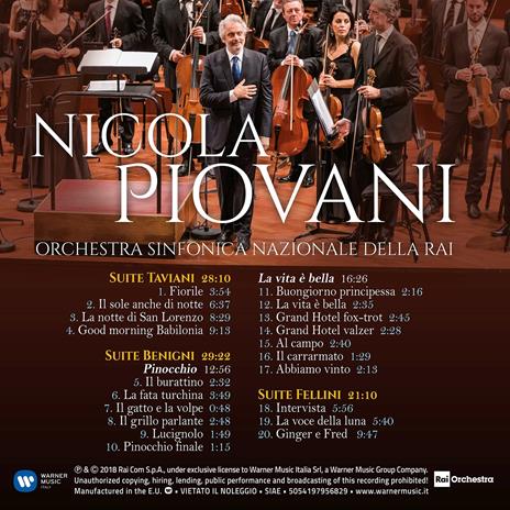 Piovani dirige Piovani - CD Audio di Nicola Piovani,Orchestra Sinfonica Nazionale della RAI - 3
