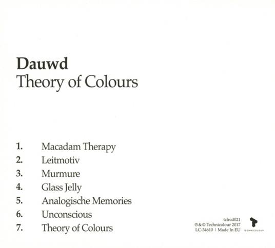 Theory of Colours - CD Audio di Dauwd - 2