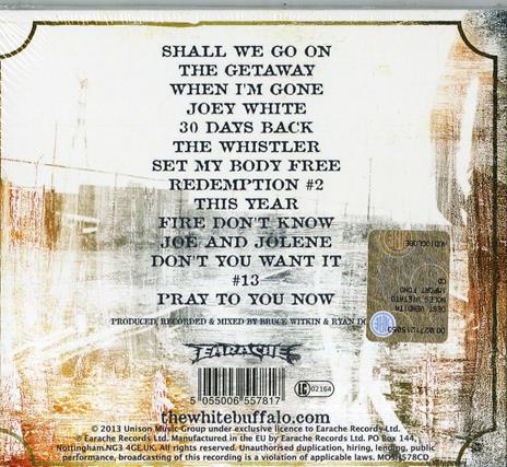 Shadows, Greys & Evil Ways - CD Audio di White Buffalo - 2