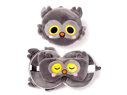 Resteazzz Adoramals Winston Owl Da Viaggio Cuscino Eye Mask Puckator