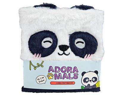 Adoramals Panda Bear A5 Peluche Agenda Puckator
