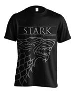 T-Shirt Unisex Tg. S Game Of Thrones: Stark House Sigil Black