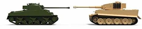 Airfix Classic Conflict Tiger 1 Vs Sherman Firefly Carro Armato In Plastica - 4