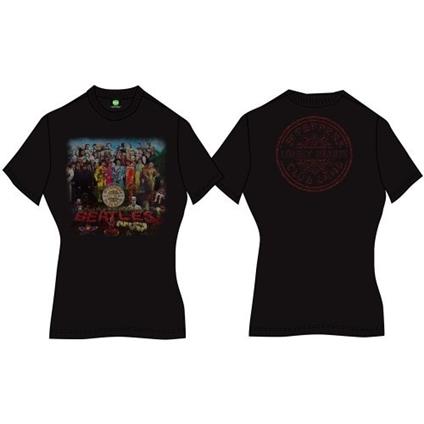 T-Shirt Donna The Beatles. Sgt Pepper