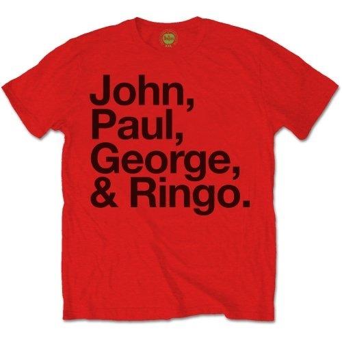 T-Shirt The Beatles Men's Tee: John, Paul, George & Ringo