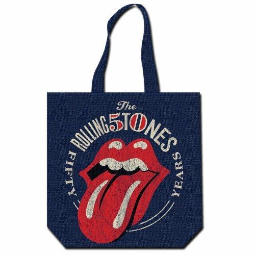 Borsa The Rolling Stones Cotton Tote: 50th Anniversary