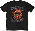 T-Shirt uomo Rolling Stones. Flaming Tattoo Tongue