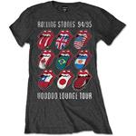 T-Shirt Donna The Rolling Stones. Voodoo Lounge Tongues
