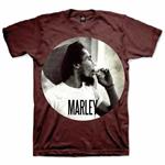 T-Shirt Bob Marley Men's Tee: Smokin Circle