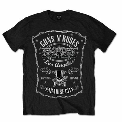 T-Shirt Unisex Tg. L Guns N' Roses. Paradise City Label