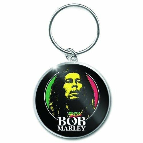 Portachiavi Bob Marley. Logo Face in Metallo