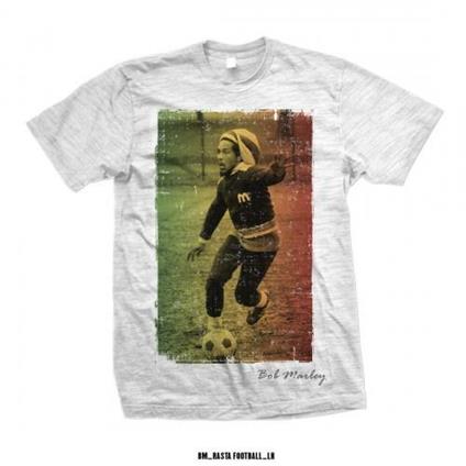 T-Shirt Unisex Tg. 2XL Bob Marley. Football Text