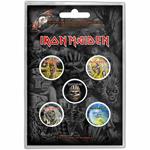 Badge Pack Iron Maiden. The Faces Of Eddie Button