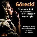 Symphony No.3-3 Pieces In - CD Audio di Henryk Mikolaj Gorecki,Susan Gritton,Yuri Simonov