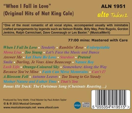 When I Fall in Love - CD Audio di Nat King Cole - 2