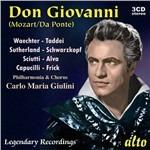 Don Giovanni - CD Audio di Wolfgang Amadeus Mozart,Carlo Maria Giulini,Joan Sutherland,Elisabeth Schwarzkopf,Giuseppe Taddei,Eberhard Wächter,Philharmonia Orchestra